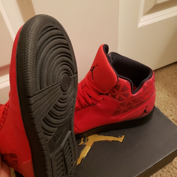 Youth Jordan 1 Flight 3 University Red Sneakers - Picture 7 of 8